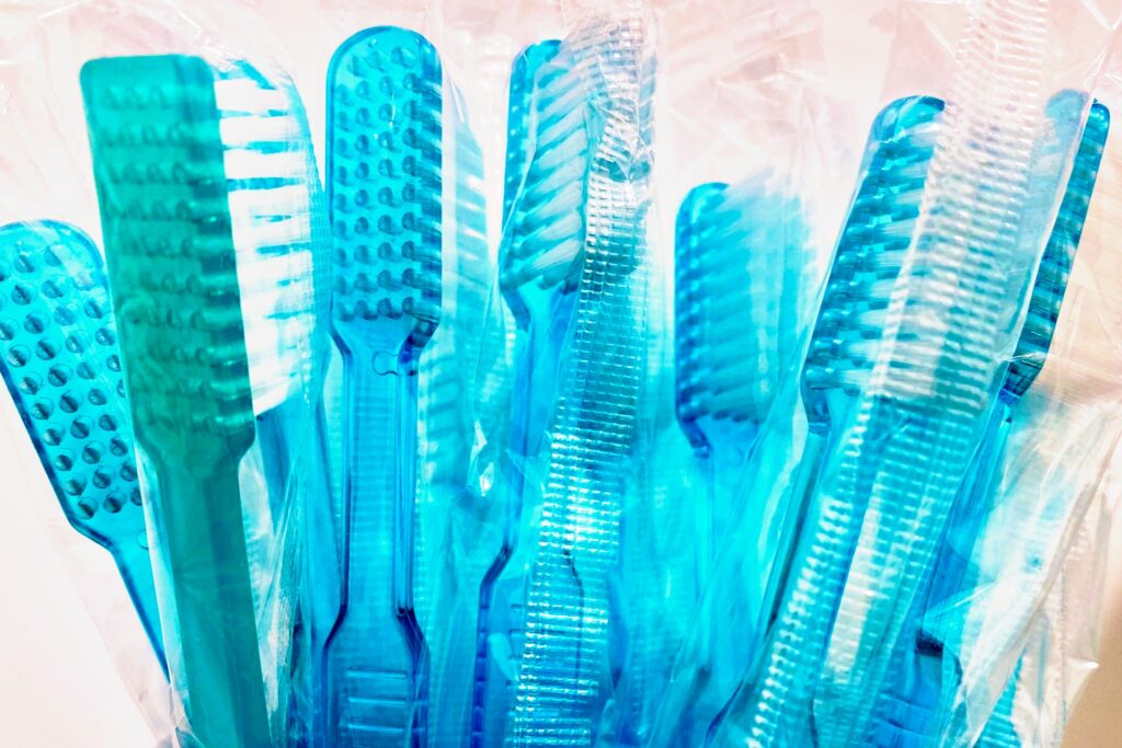 Plastic toothbrushes