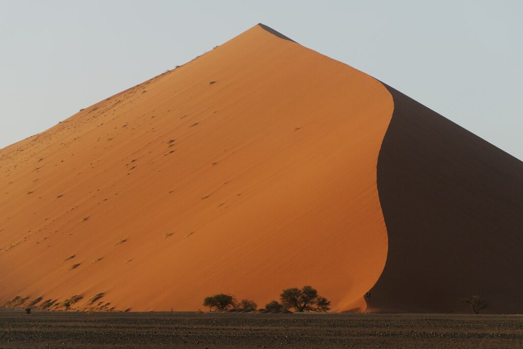 Sand dunes in Namibia